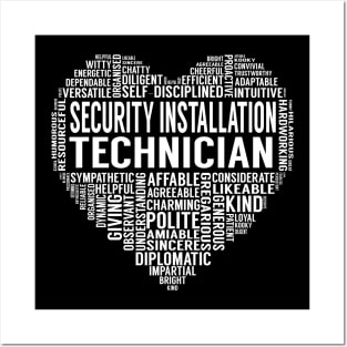 Security Installation Technician Heart Posters and Art